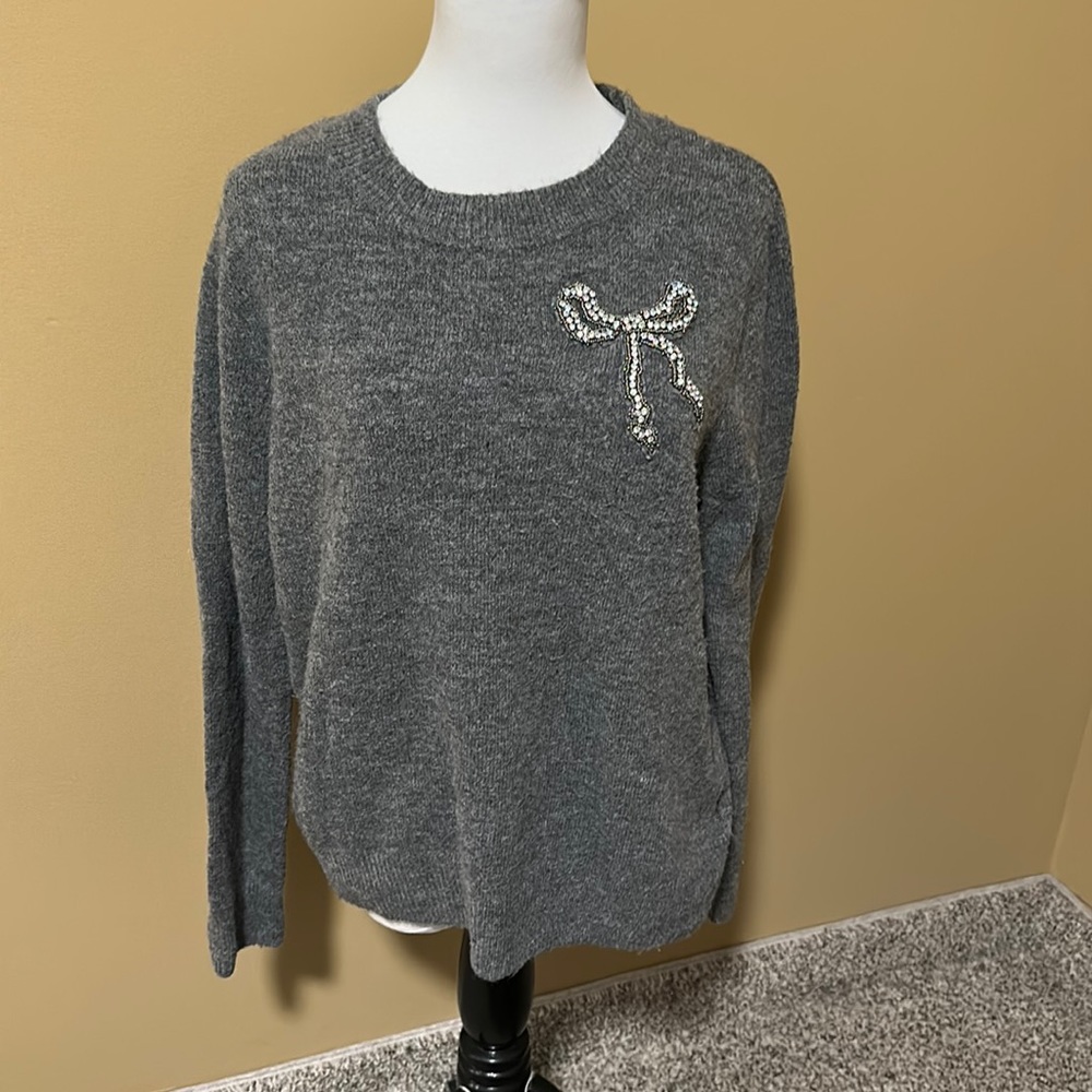 H&M Rhinestone Detail Sweater